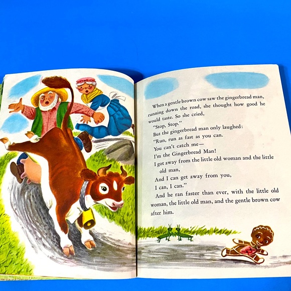 THE GINGERBREAD MAN VTG 1961 A LITTLE GOLDEN BOOK HARDCOVER CLASSIC STORY - Picture 10 of 15